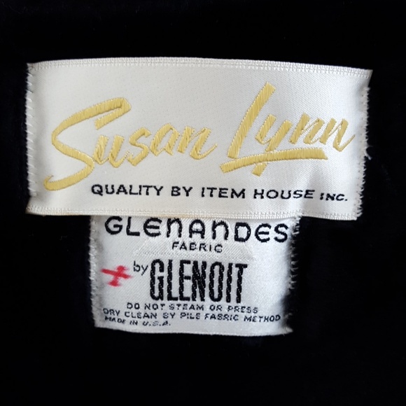 HELD Vintage 60's Susan Lynn Black Faux Fur Coat - Picture 6 of 7